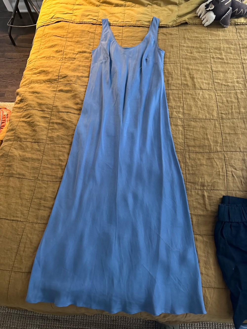 Shaina Mote Murano Dress Cupro Medium Blue
